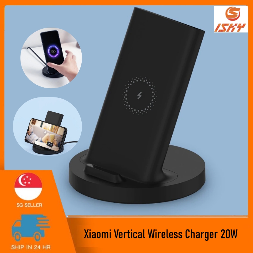 XIAOMI MI WIRELESS CHARGER STAND QI 20W QUICK CHARGE TYPE C