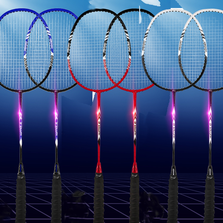 HIKAYA Graphite Badminton Racket 2pcs  Professional Carbon -Fiber Badminton set original sale rakets with Carrying Bag & Gift