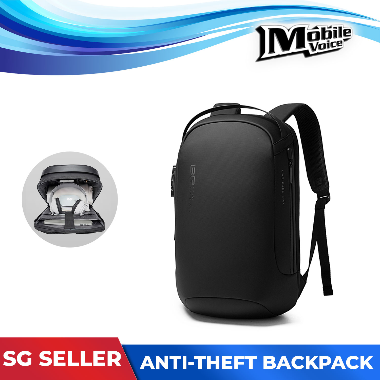 KAKA Bange Series Laptop Backpack Bag with Waterproof Anti-theft lock with USB Charging Travel Business Office Bagpack