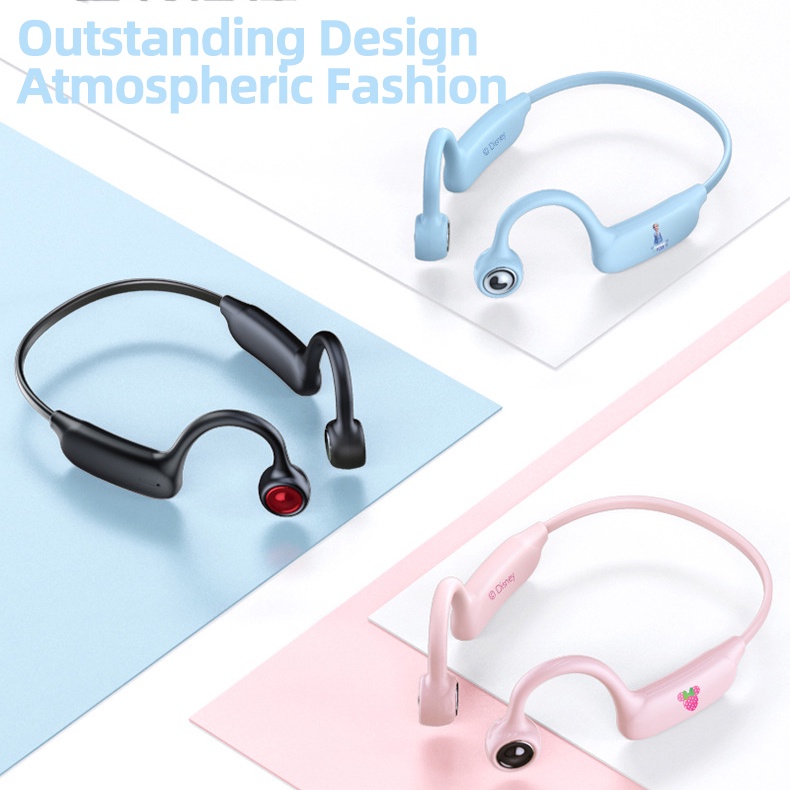 Disney New K01 Bluetooth Headphone Air Conduction Bluetooth Sports Noise Cancelling Headphones Huawei Xiaomi IOS Universal