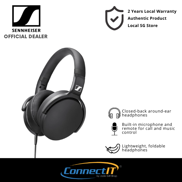 Sennheiser HD400S Around-Ear Wired Headphone With Mic (Local 2 Year Warranty)